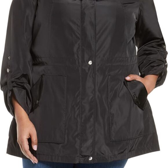 Halogen Hooded Cinch Waist Rain Jacket NWT Size XXL - Picture 5 of 8